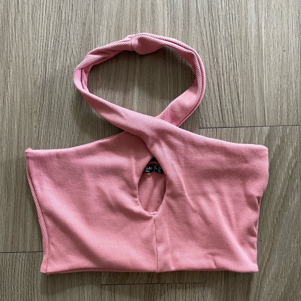Nasty Gal Halter Crop Top. Unworn. Size 6